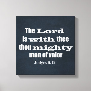 Bible Verse för manar Canvastryck