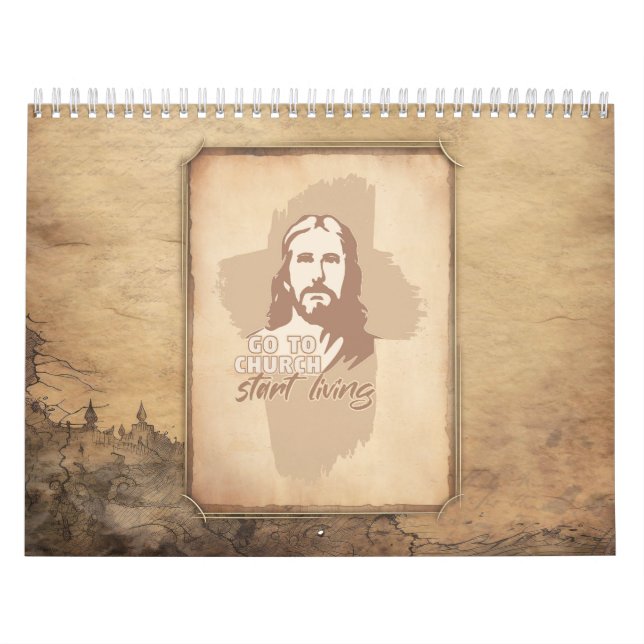 Bible Verse för varje månad. Jesus Kristus Christi Kalender (Omslag)