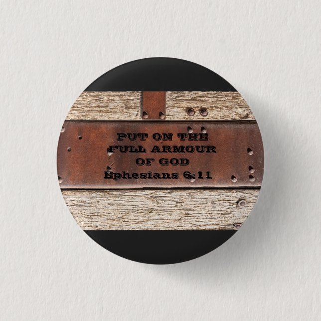 Bible Verse Fullt Armor of God Ephesian Knapp (Framsida)