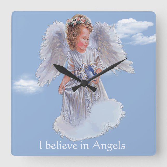 Bible Verse Fyrkantig Klocka (Framsida)