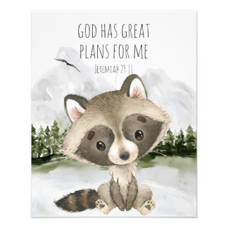 Bible Verse God Has Great Plans for Me Fototryck