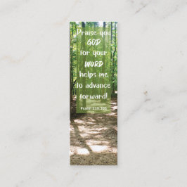 Bible Verse GOD:s Ord leder mig till Mini Bookmark