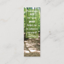 Bible Verse GOD:s Ord leder mig till Mini Bookmark