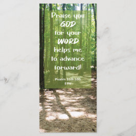 Bible Verse GOD's Ord leder mig till bokmärke