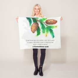 Bible verse Gräs Fleece Blanket