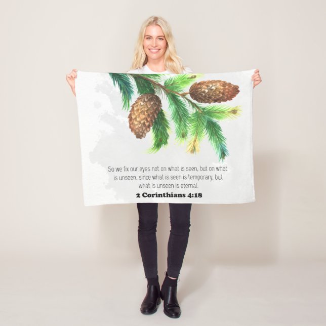 Bible verse Gräs Fleece Blanket (På plats)