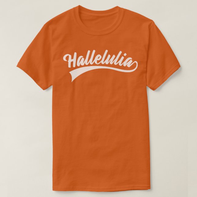 Bible Verse Hallelulia God Premium T Shirt (Design framsida)