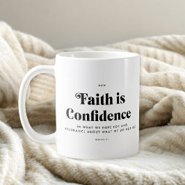Bible Verse Hebrews 11:1 Mug Kaffemugg