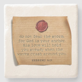 BIBLE VERSE - Hebrews 6:19 - Coaster Stenunderlägg
