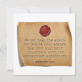 BIBLE VERSE - Hebrews 6:19 - Personalized Notecard Anteckningskort