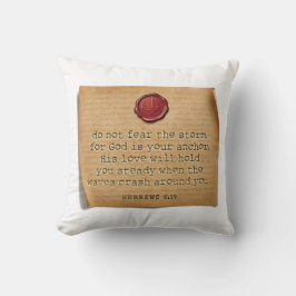 BIBLE VERSE - Hebrews 6:19 - Throw Pillow Kudde