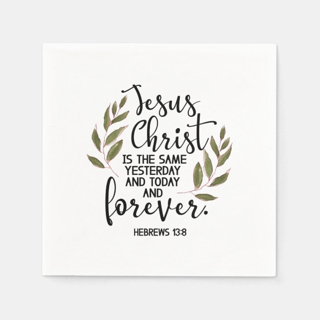 Bible verse Hebrews  Pappersservett (Framsidan)