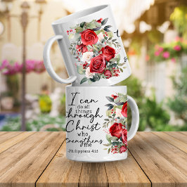 Bible Verse I can Do all Things Coffee Mug Kaffemugg