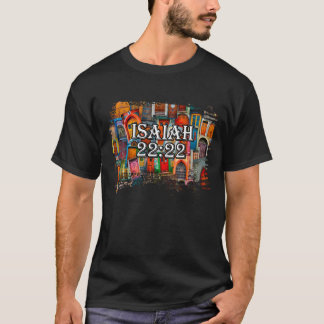Bible Verse Isaiah 22:22 Doors Collage Religiösa T Shirt