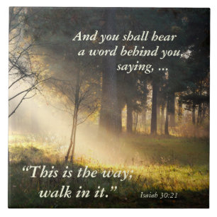 Bible Verse Isaiah 30 Så här går man in. Kakelplatta