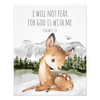 Bible Verse Isaiah 41:10 Fototryck