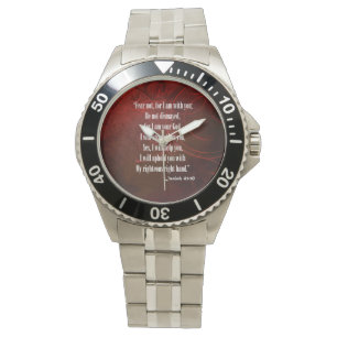 Bible Verse Isaiah 41 10 Wrist Watch Armbandsur