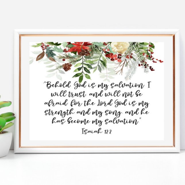 Bible verse Isaiah-julen Poster (Skapare uppladdad)