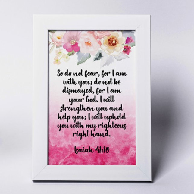 Bible Verse Isaiah-kort Bordsnummer (Skapare uppladdad)