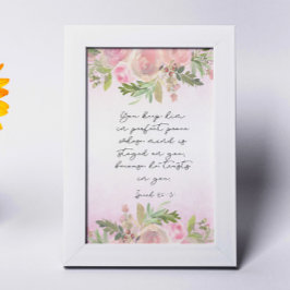 Bible Verse Isaiah-kort Bordsnummer