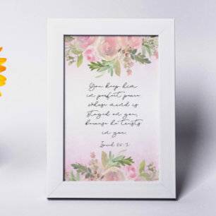 Bible Verse Isaiah-kort Bordsnummer