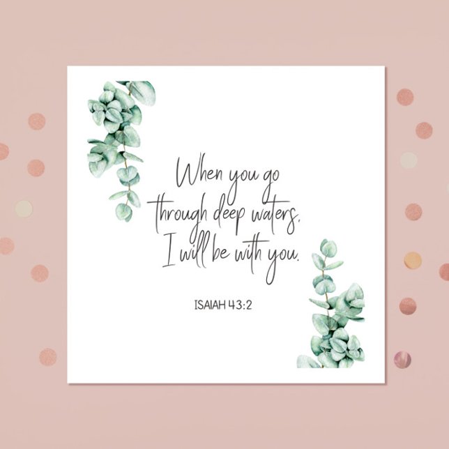 Bible verse Isaiah Square Pappersservett (Skapare uppladdad)