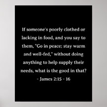 Bible Verse James 2:15-16