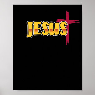 Bible Verse Jesus Gud Poster