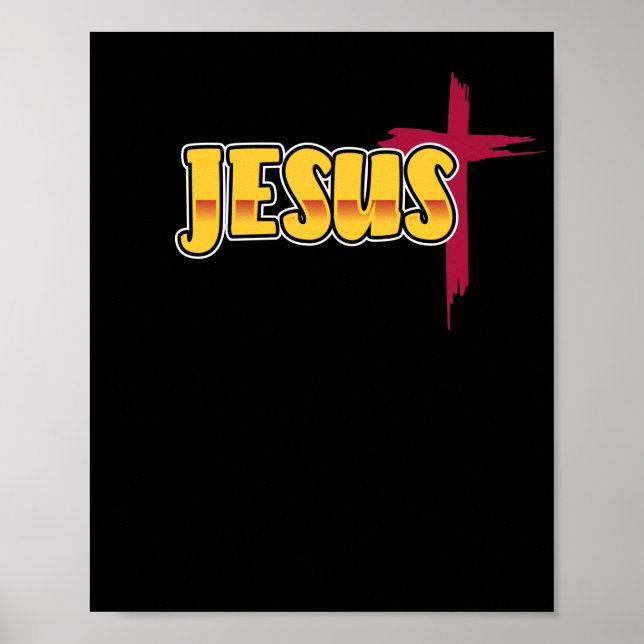 Bible Verse Jesus Gud Poster (Framsidan)