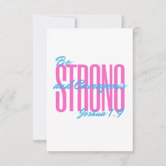 Bible verse Joshua 1:9 Tack Kort