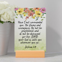 Bible Verse Joshua Card Bordsnummer
