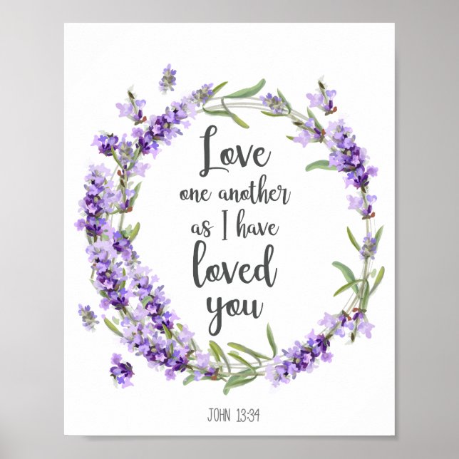 Bible Verse Kärlek One Two Home Decor Poster (Framsidan)
