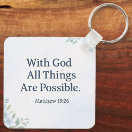 Bible Verse Keychain He Restores My Soul Nyckelring