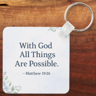 Bible Verse Keychain He Restores My Soul Nyckelring
