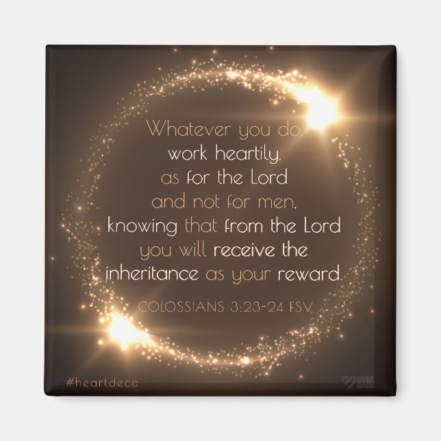Bible Verse Magnet - Colossians (Framsidan)