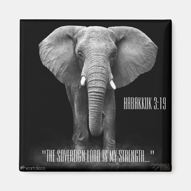 Bible Verse Magnet - Habbukuk (Framsidan)