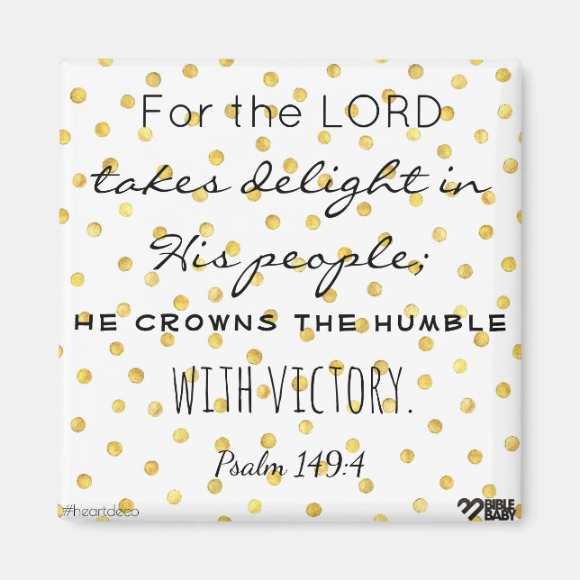 Bible Verse Magnet - Psalm 149 (Framsidan)