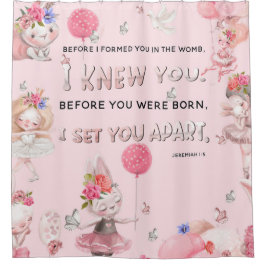 Bible Verse Mönster Shower Curtain