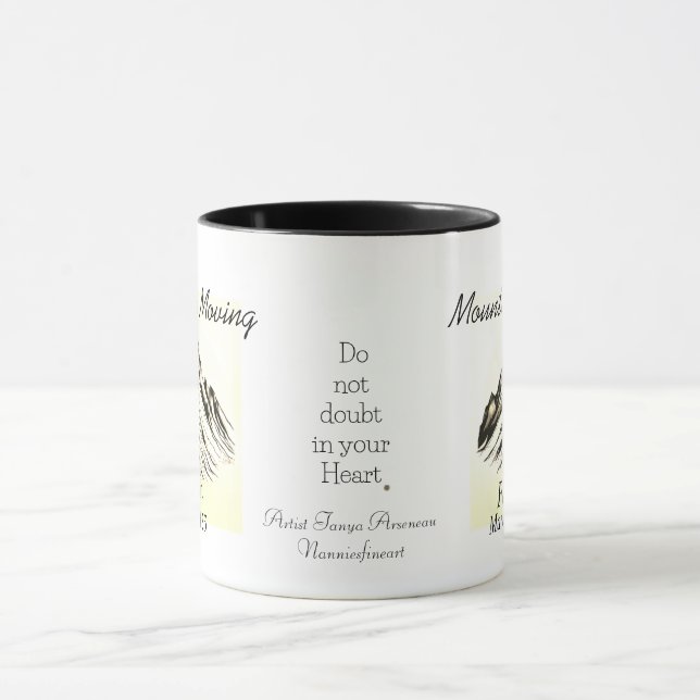 Bible Verse Mountain Flytta Black Faith Mark 11 Mugg (Center)