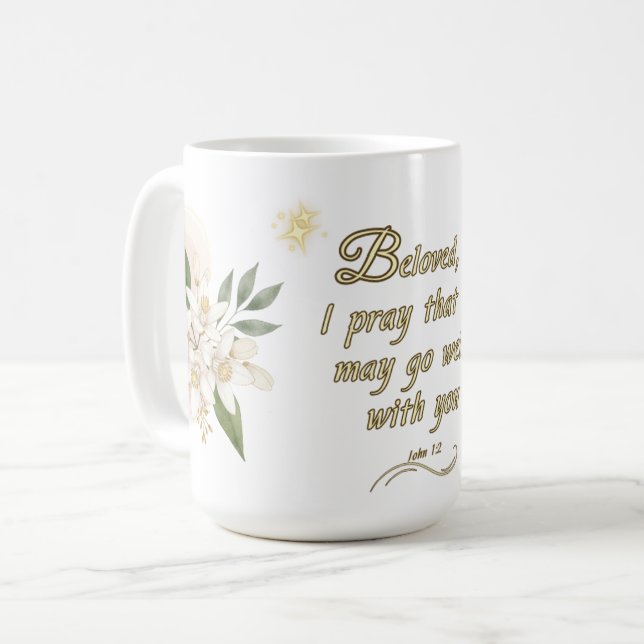 Bible Verse Mug John 14:3 Elegant Design Kaffemugg (Framsida vänster)