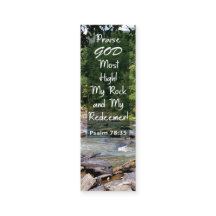 Bible Verse My Sten My Redeemer Mini Bookmark