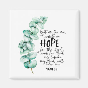 Bible Verse om Hope Eucalyptus Magnet