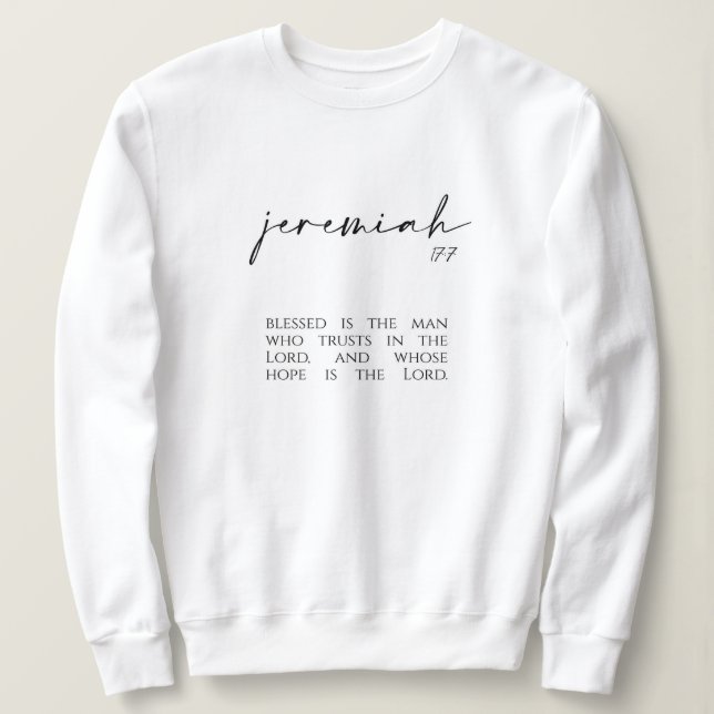 Bible Verse om Kärlek White Woman Sweatshirt T Shirt (Design framsida)