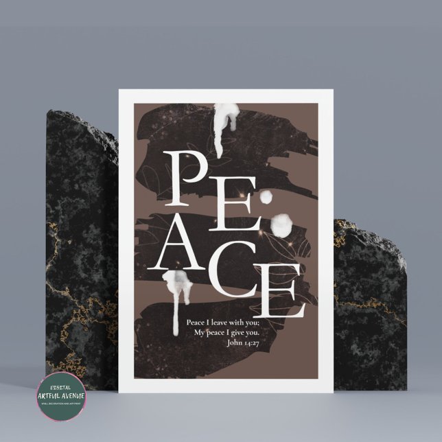 Bible Verse - Peace I Lämnar med dig - John 14:27 Poster (Skapare uppladdad)