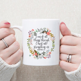 Bible Verse Philippians 4:13 Jag kan göra allt sak Kaffemugg