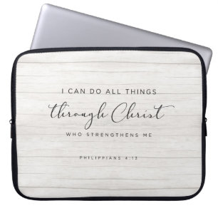 Bible Verse Philippians 4:13 Jag kan göra hela Sak Laptop Fodral