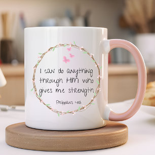 Bible Verse Philippians 4:13 Mugg