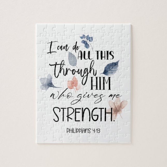 Bible verse Philippians Puzzle Pussel (Vertikal)