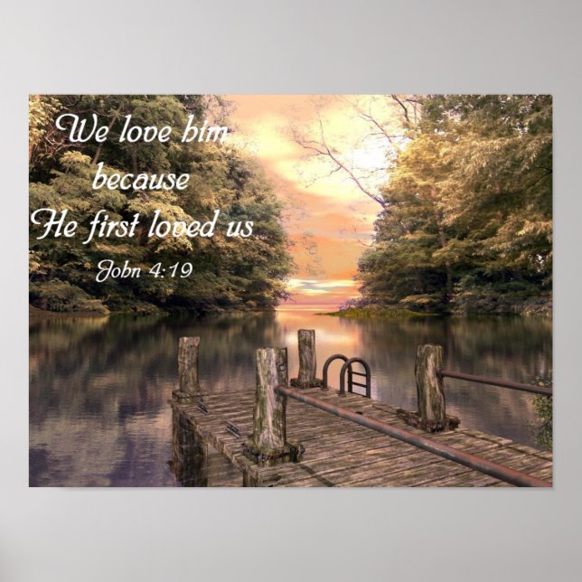 Bible Verse Poster John 4:19 (Framsidan)