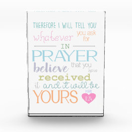Bible Verse Prayer & Faith Christian Pastel Färg